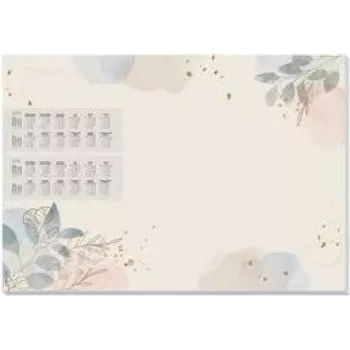 Rašymo bloknotas Sigel HO304 Pastel Garden, 595 x 410 mm, 30 lapų