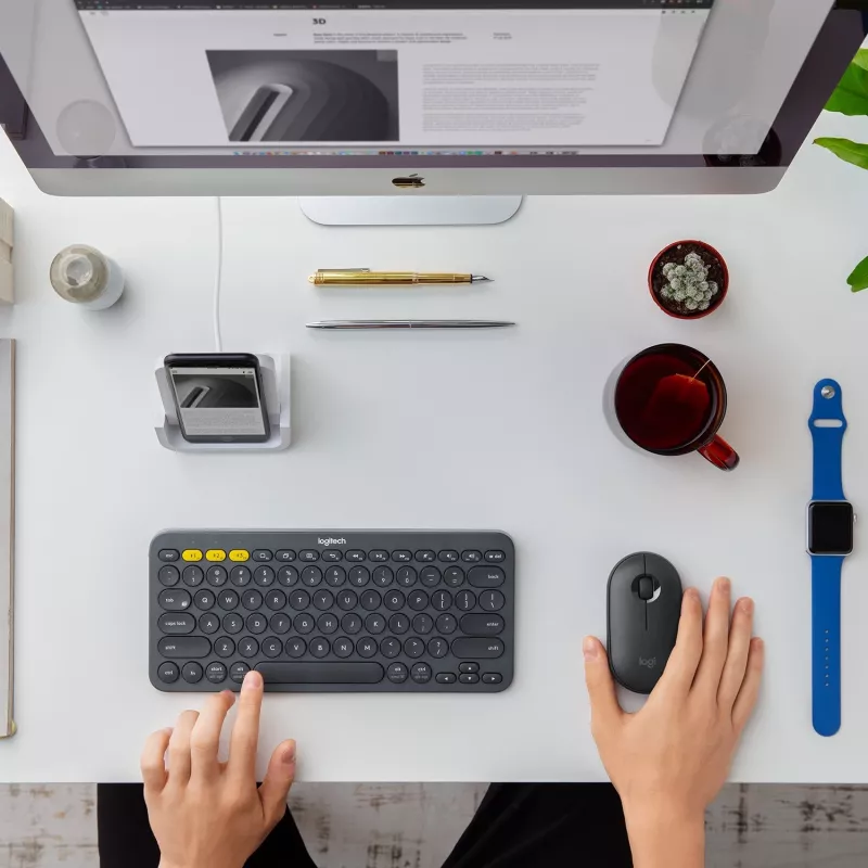 Belaidė optinė pelė Logitech Pebble M350 / Graphite 910-005718
