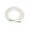 Patchcord Extralink SC/APC–SC/APC vienmodis G.657.A2 3 mm Simplex LSOH 10 m, baltas