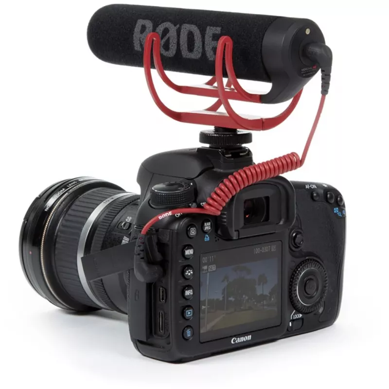 Mikrofonas VideoMic GO, juoda/raudona
