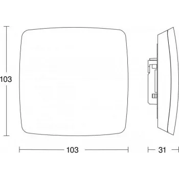 Steinel True Presence UP KNX 056339 lubinis buvimo detektorius IP54 360°
