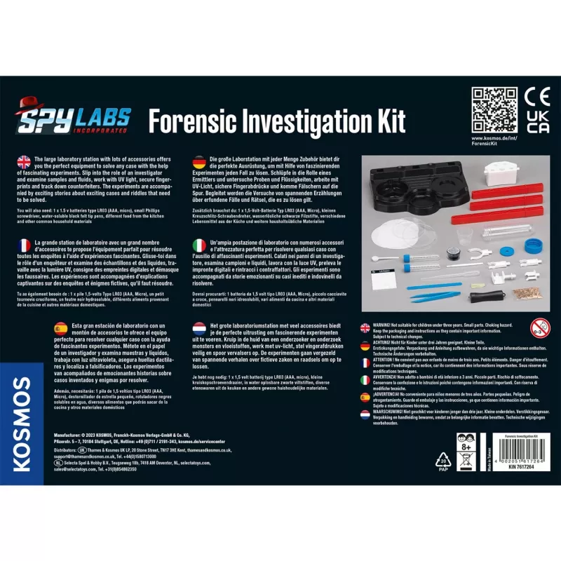 Spy Labs Incorporated kriminalistinis tyrimo rinkinys, tarptautinė versija