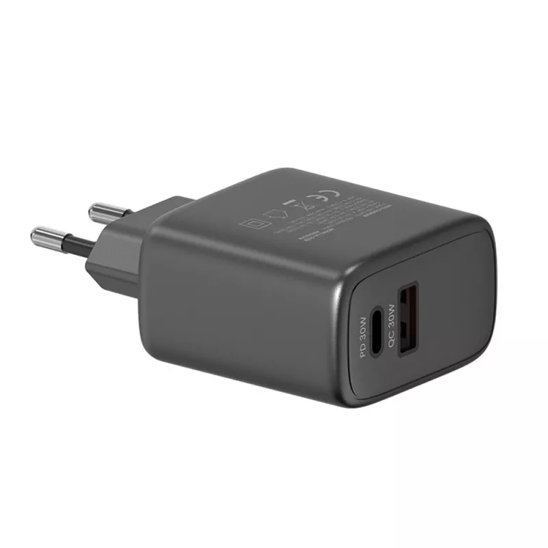 SAVIO LA-06/B USB-C 30W Power Delivery 1xUSB-C juodas