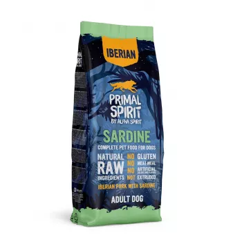PRIMAL SPIRIT Iberian Sardine – pusiau drėgnas šunų ėdalas – 12 kg