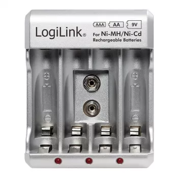 Įkroviklis Ni-MH / Ni-Cd AA / AAA / 9V baterijoms