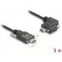 DeLOCK USB 2.0 laidas USB Type-C kištukas į USB Type-C kištuką kampuotas kairėn/dešinėn PD 3.0 60W 3m