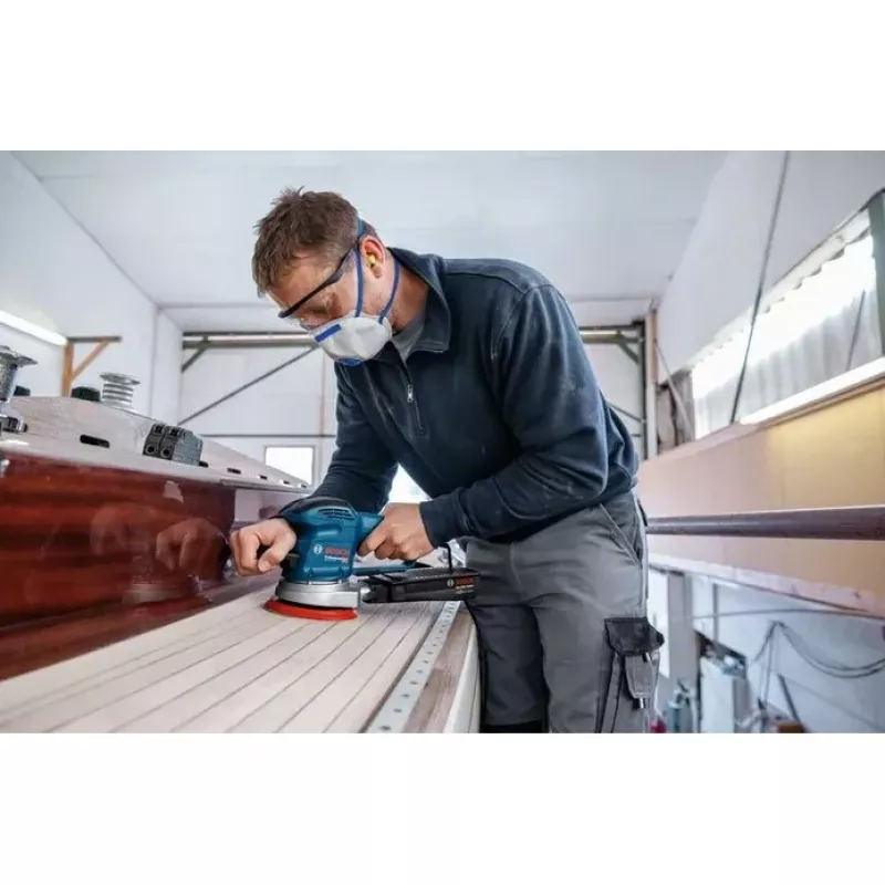 Bosch GEX 34-150 Professional ekscentrinis šlifuoklis 12000 RPM 24000 OPM juoda, mėlyna, pilka, raudona