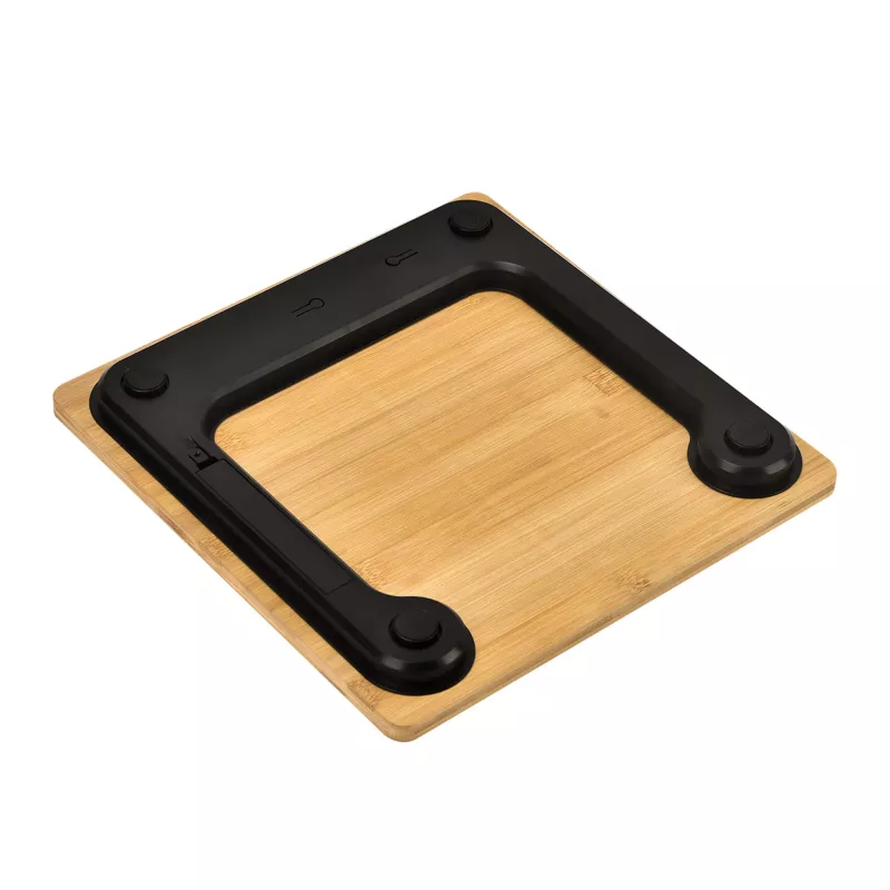 Elektrinės asmeninės svarstyklės Jata HBAS1489 – 180 kg, 100 g tikslumas, 10,2 cm LCD, bambuko platforma