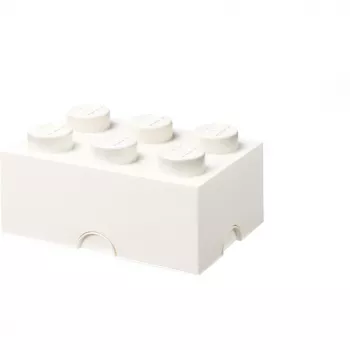 LEGO Storage Brick 6, Baltas Dėžės Sandėliavimo Indelis