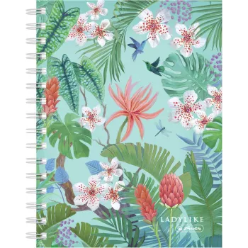 Užrašų knygelė Herlitz Ladylike Jungle A5 100 lapų žalia įvairiaspalvė