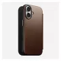 Nomad NM014209858 odinis dėklas su atvartu Apple iPhone 17, 16 cm (6,3 colio), rudas, 4 kortelių kišenės