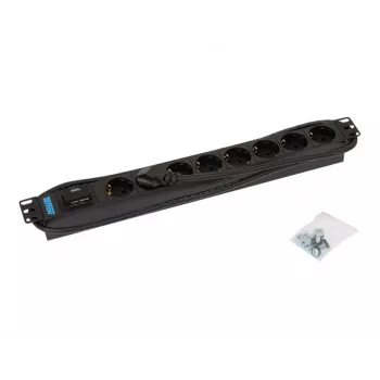 Apsauginis modulis Triton RAB-PD-X08-A1 juodas 8 AC lizdai 230V 2m