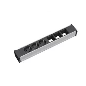 Prailginimo blokas Bachmann 912.006 3 AC lizdai juoda sidabrinė