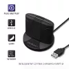 Qoltec 50632 USB 2.0 juodas kortelių skaitytuvas su 1 m laidu