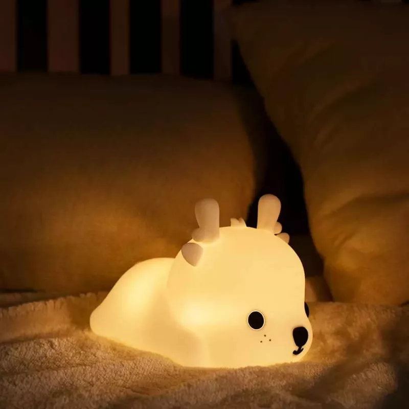 Nakties šviesa Tellur TLL441161 Baby Deer LED švelnus švytėjimas, kompaktiška naktinė lemputė