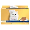 Šlapio maisto kačių multipakas Purina Nestlé Gourmet Gold Mus Mix 48×85 g skirtingų skonių