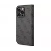 GUESS Book Case dėklas iPhone 14 Pro Max, guma/silikonas, juodas