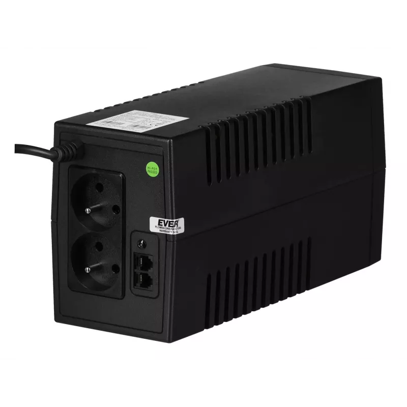 Ever EASYLINE 850 AVR USB nepertraukiamo maitinimo šaltinis (UPS) 0.85 kVA / 480 W, 2 lizdai