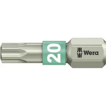 Įdėtinis antgalis Wera 3867/1 TS TX 20, 25 mm, nerūdijantis plienas