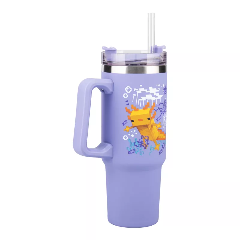 Geriamasis butelis Paladone Minecraft Axolotl 900 ml – daugkartinis vandens butelis