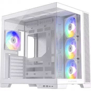 PC korpusas Silentware View A-RGB White VIEWWHITE – vidutinis bokštas su A-RGB apšvietimu, baltas