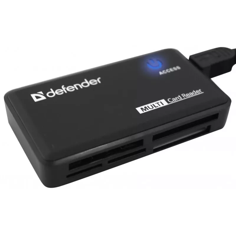 Card Reader Defender OPTIMUS USB 2.0 Universal juodas