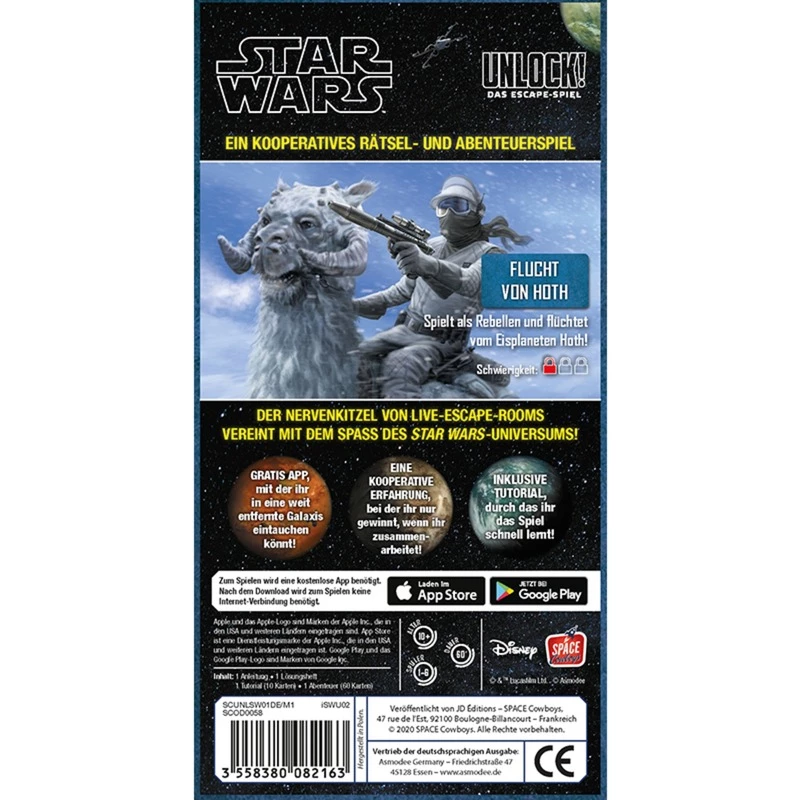 Unlock - Escape from Hoth, Žaidimas Vakarėliui