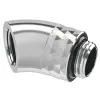 Barrow Dazzle adapteris TDWT45-B01 SS 45° G1/4 colio vyriškas į G1/4 colio moteriškas pasukamas sidabrinis