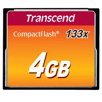 „Transcend“ 4 GB CompactFlash 133x atminties kortelė TS4GCF133