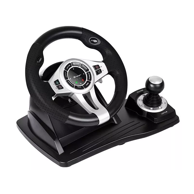 Tracer TRAJOY46524 Žaidimų vairas su pedalais juodas, skirtas PlayStation 4, PlayStation 3