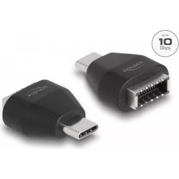 DeLOCK Adapter USB Type-C (vyriškas) į USB 10 Gbps Type-E Key A (moteriškas) juodas