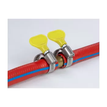 Drugelinis spaustuvas žarnoms DeLOCK 400 SS 32-50 mm 5 vnt geltoni