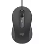 Logitech Signature Wired M520 versijai skirta laidinė optinė pelė USB-C Plug-and-Play Windows/Mac/Chrome/PC/nešiojamiesiems kompiuteriams - grafito spalva