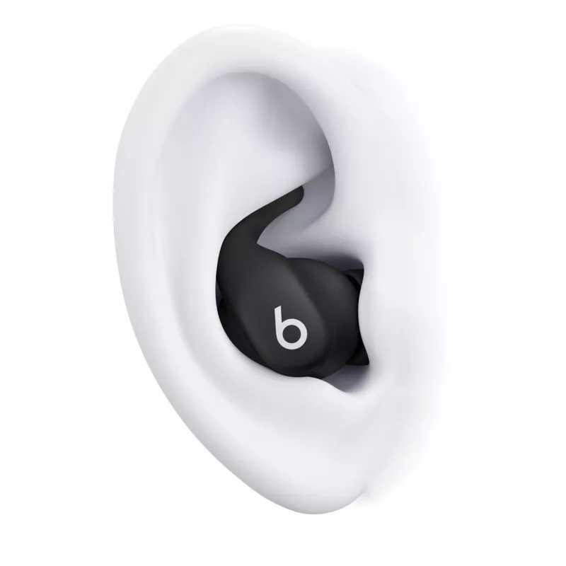 Belaidės ausinės į ausį Apple Powerbeats Fit – IPX4 atsparios vandeniui, ANC, Bluetooth 1 klasė, 7 h atkūrimas (30 h su dėklu), lietimo valdymas, juodos