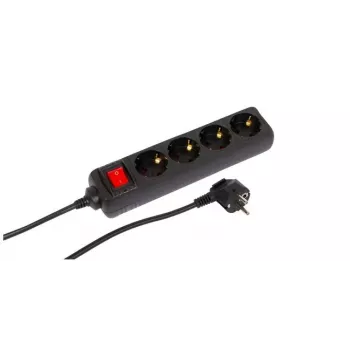 MicroConnect MC-GRU00415BS ilgintuvas 1,5 m 4 lizdai Juodas
