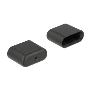 Apsauginis kištukas USB Type-C DeLOCK 64008 juodas 10 vnt.