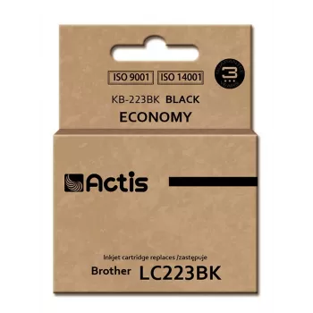 Actis KB-223BK rašalo kasetė, pakaitalas Brother LC223BK, juoda, 16 ml