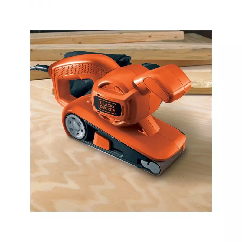 Juostinis šlifuoklis Black & Decker KA86-QS, oranžinis