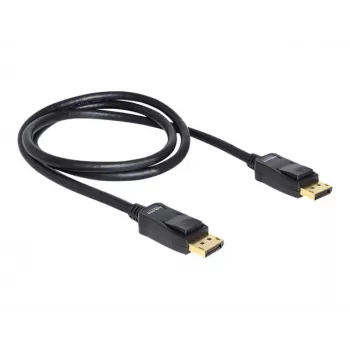DisplayPort kabelis DeLOCK 82423 1 m, vyriškas į vyrišką, juodas