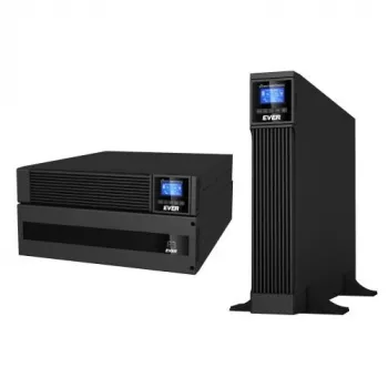 UPS EVER POWERLINE RT Plus 6 kVA T/PWPLRT-116K00/00 — Online dvigubo keitimo stelažinis/bokštinis UPS 6kVA