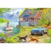 Dėlionė Ravensburger Feel Well & Puzzle – Vasaros namas prie ežero, 200 dalių