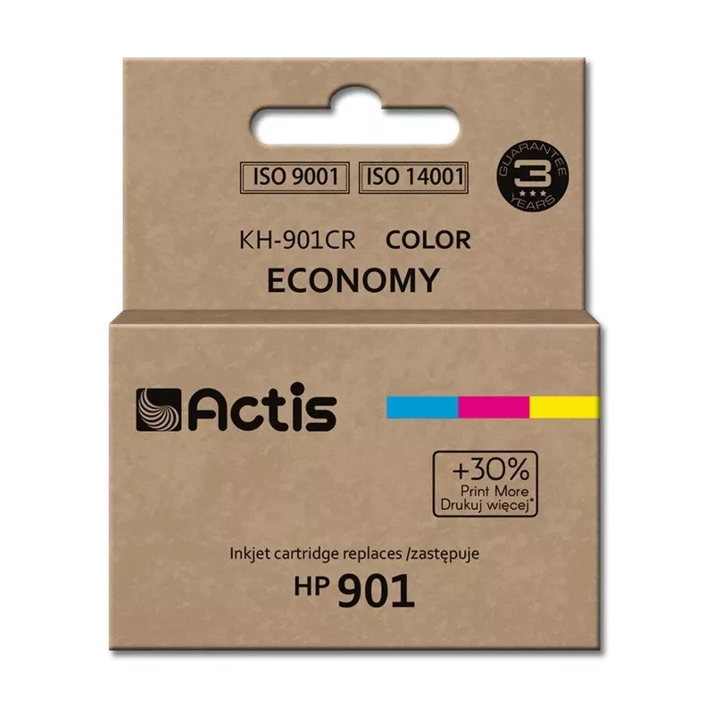 Actis KH-901CR kasetė HP 901XL (CC656AE) pakaitalas; standartinė; 18 ml; spalvota