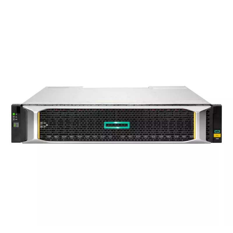 HPE MSA 2060 Disk Array 0 TB 2U stovas sidabrinis juodas HDD SSD