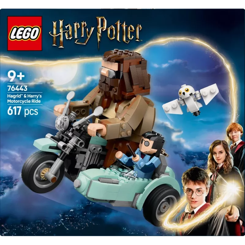 LEGO HARRY POTTER 76443 Hagrid & Harry's Motorcycle Ride – Magiškas motociklo nuotykis