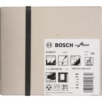 Pjūklo geležtė Bosch 2608650551 (100 vnt.)
