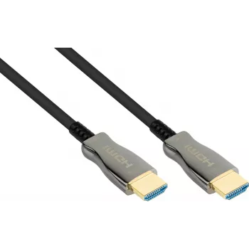 AOC Hybrid itin didelės spartos HDMI 2.1 laidas, 8K @60Hz / 4K @120Hz, 48 GBit/s, juodas, 100 m, PYTHON (AOC-H21100)