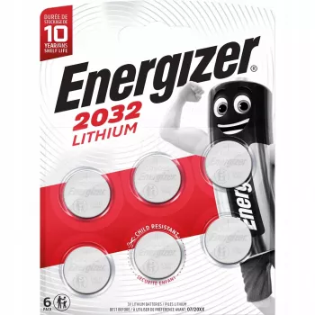 Energizer baterijos CR2032 6 vnt.