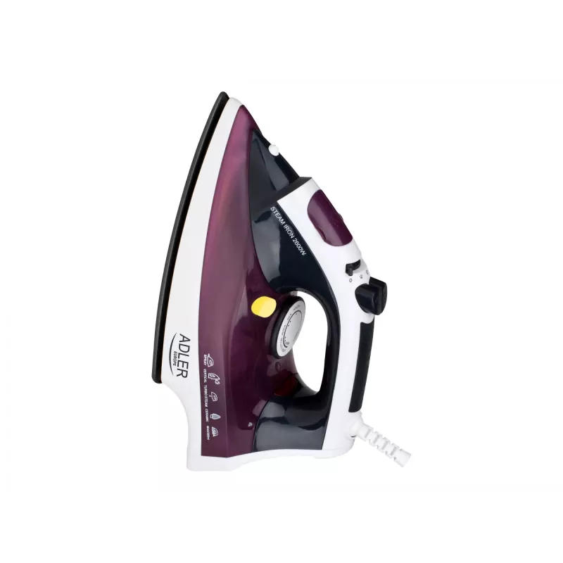 Lyginimo lygintuvas Adler AD 5022 sausas ir su garais, keraminis padas, violetinis, 2200 W