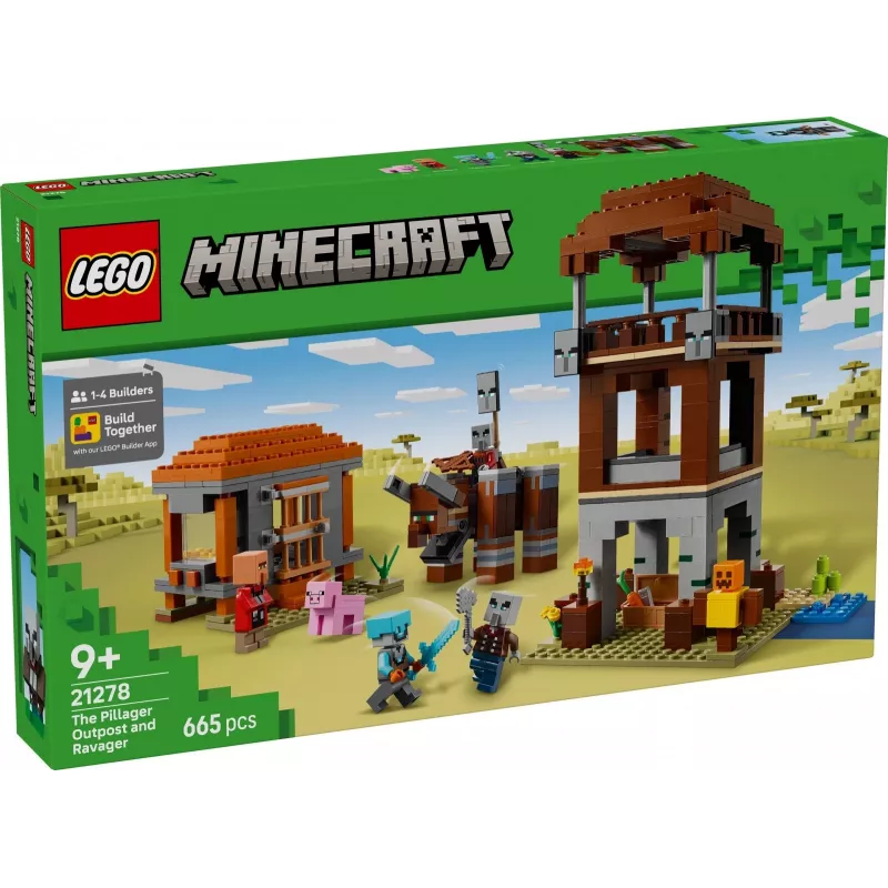 LEGO MINECRAFT 21278 Plėšikų forpostas ir niokotojas