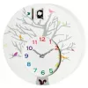 NeXtime klok 2998wi Cuckoo Round sieninis laikrodis, 30x10 cm, baltas